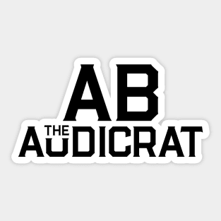 Ab Logo #2 (Black) Sticker